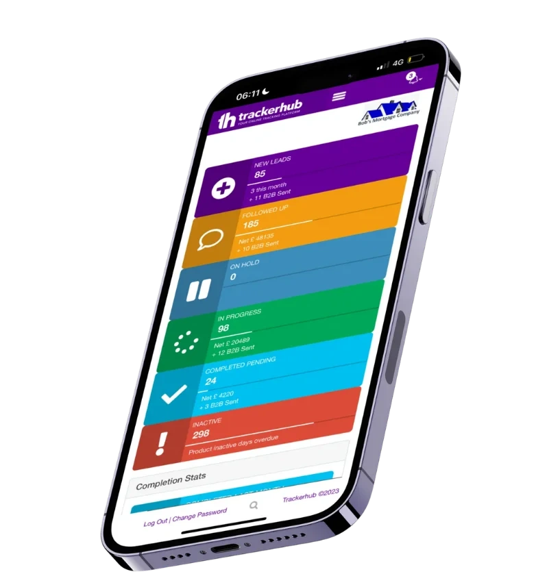 trackerhub on a phone